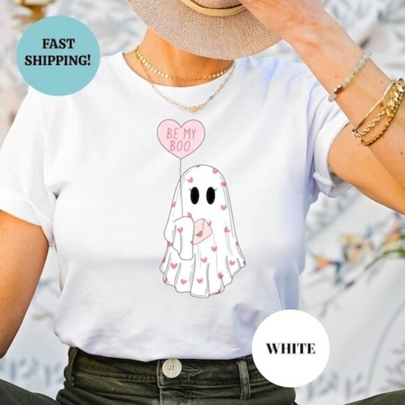 Tops - Be My Boo Shirt, Valentines Day Ghost Shirt, Valentines Day Shirt